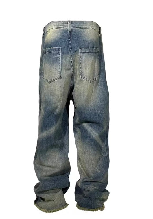 Hellstar raw edge jeans